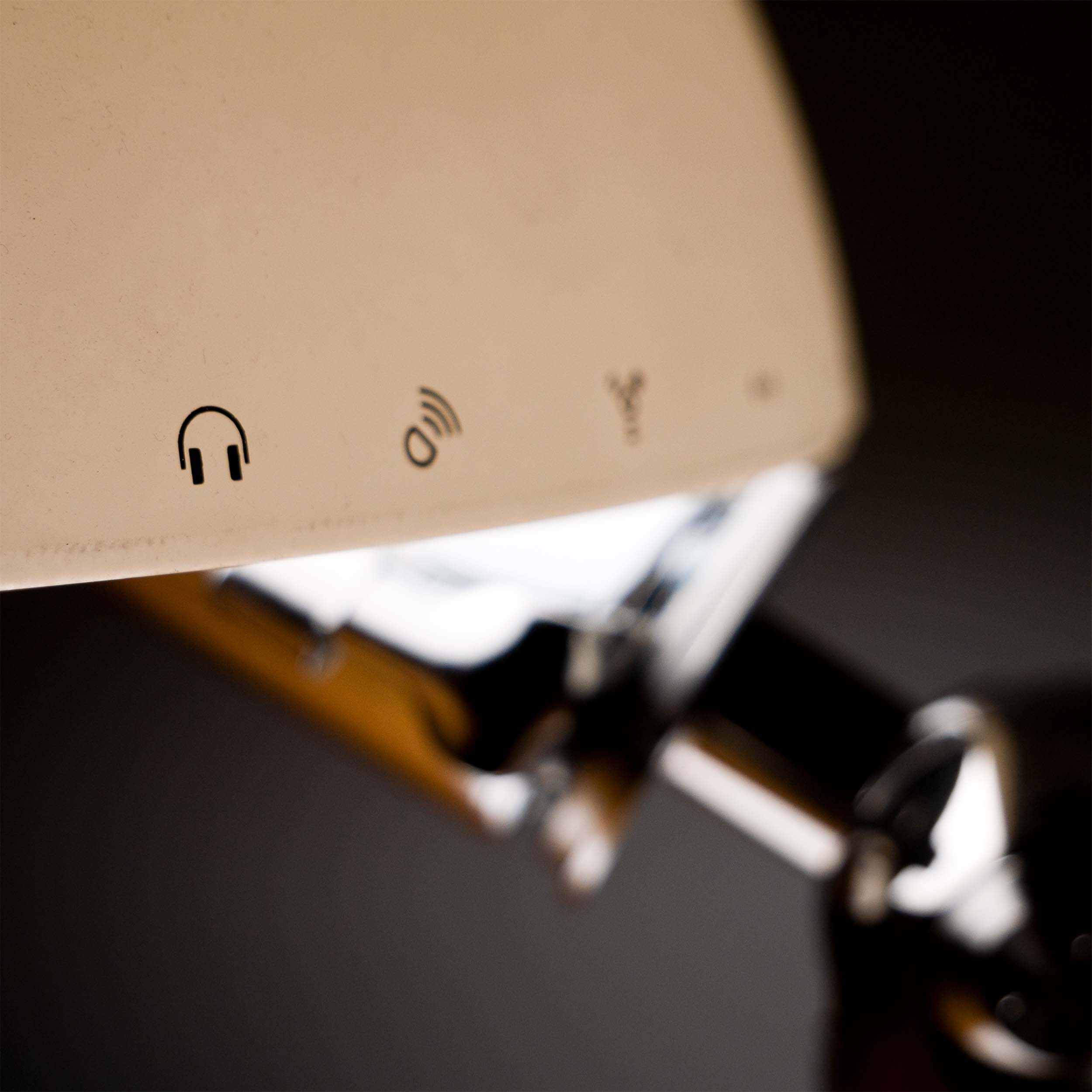 MacLicht Detailaufnahme Schirm ursprüngliches Kopfhörer Icon