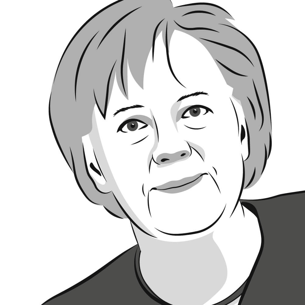 Schlichter und Ämter Illustration Angela Merkel